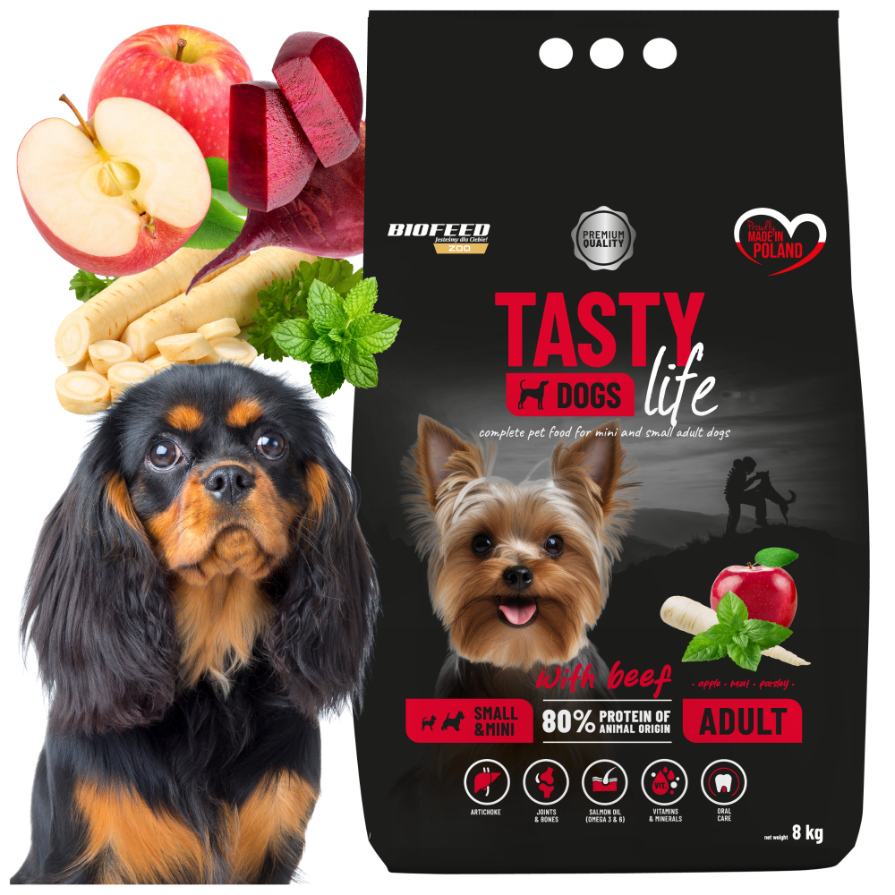 Sucha karma dla szczeniąt BIOFEED TASTY LIFE Rasy Miniaturowe Małe