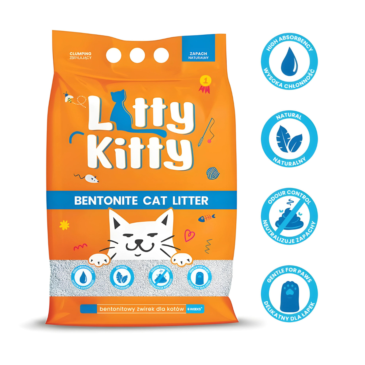 Litty Kitty - żwirek bentonitowy zbrylający dla kota