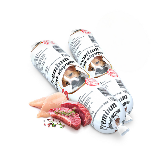 Baton AS Premium - 90% mięsa - 3 smaki - Zestaw 10x1000g