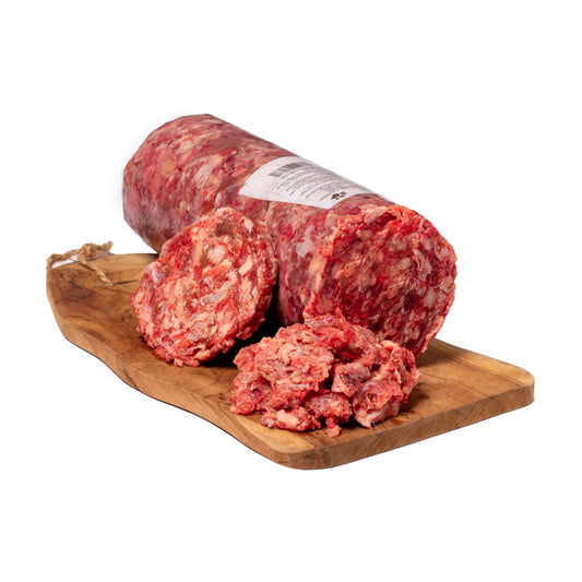 Baton dla psów mrożony BARF wołowy bez kości surowy 5x2000g