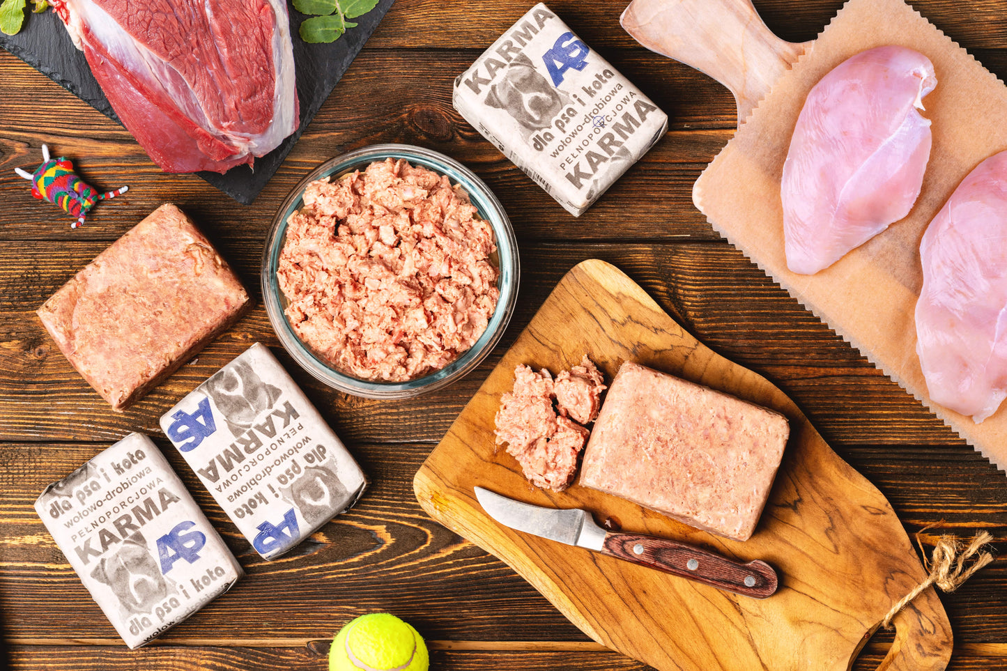 Mięso mrożone AS - 100% mięsa - 2 smaki - Zestaw 10kg